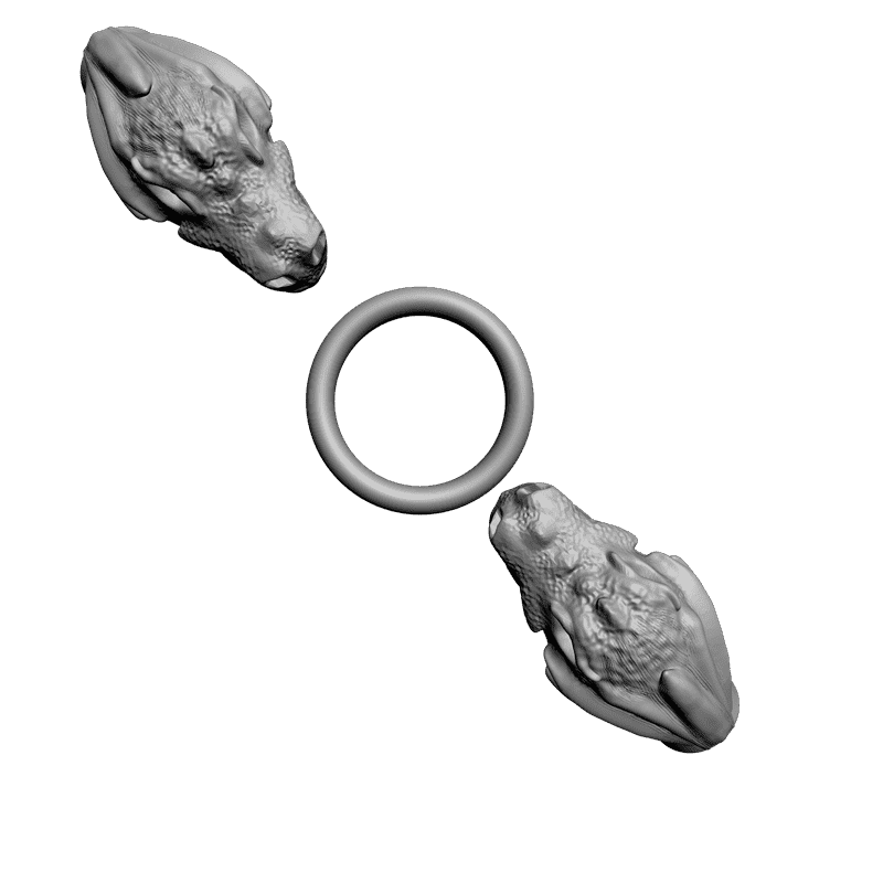 картинка Головы драконов P4-163 3D-STL.COM