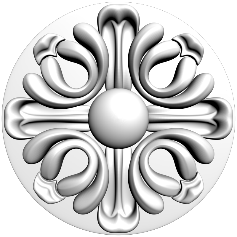 картинка Розетка резная D16-333 3D-STL.COM