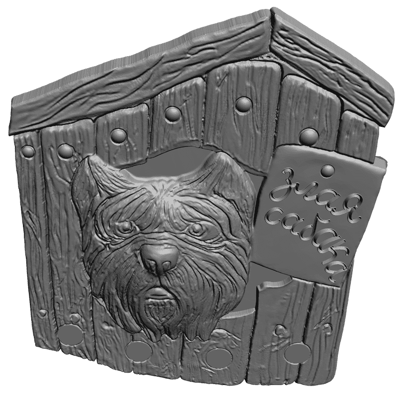 картинка Злая собака P4-144 3D-STL.COM