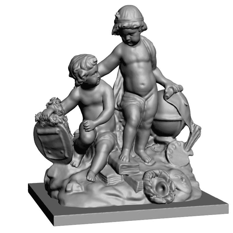 картинка Два ребенка L3-186 3D-STL.COM