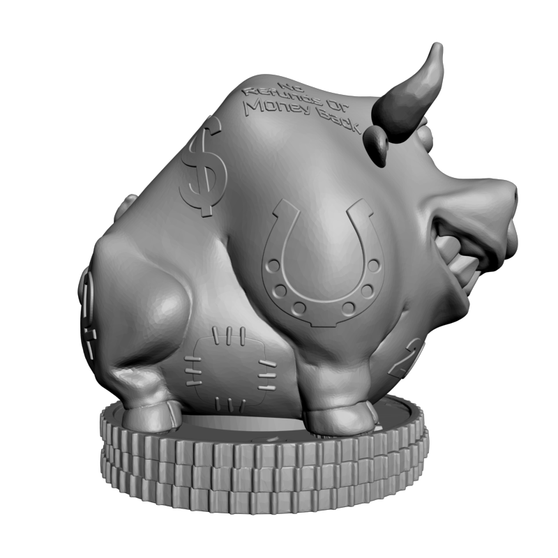 картинка Копилка 2021 Год быка RP4-036 3D-STL.COM