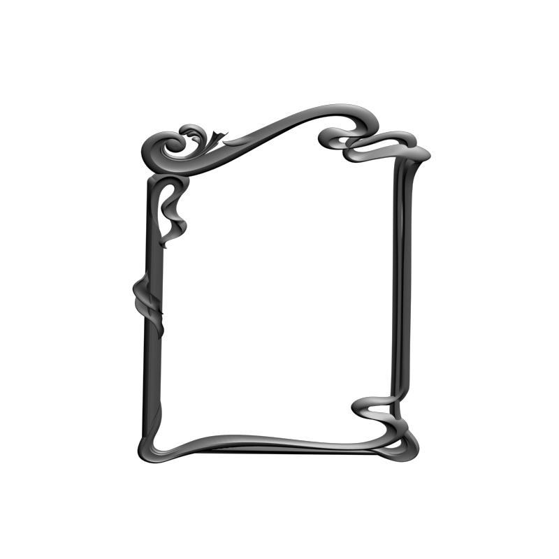 картинка Рамка резная D14-651 3D-STL.COM