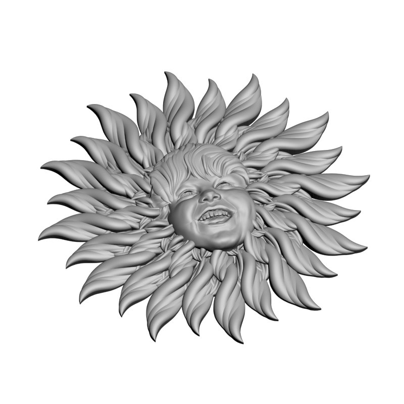 картинка Солнце-мальчик P4-513 3D-STL.COM