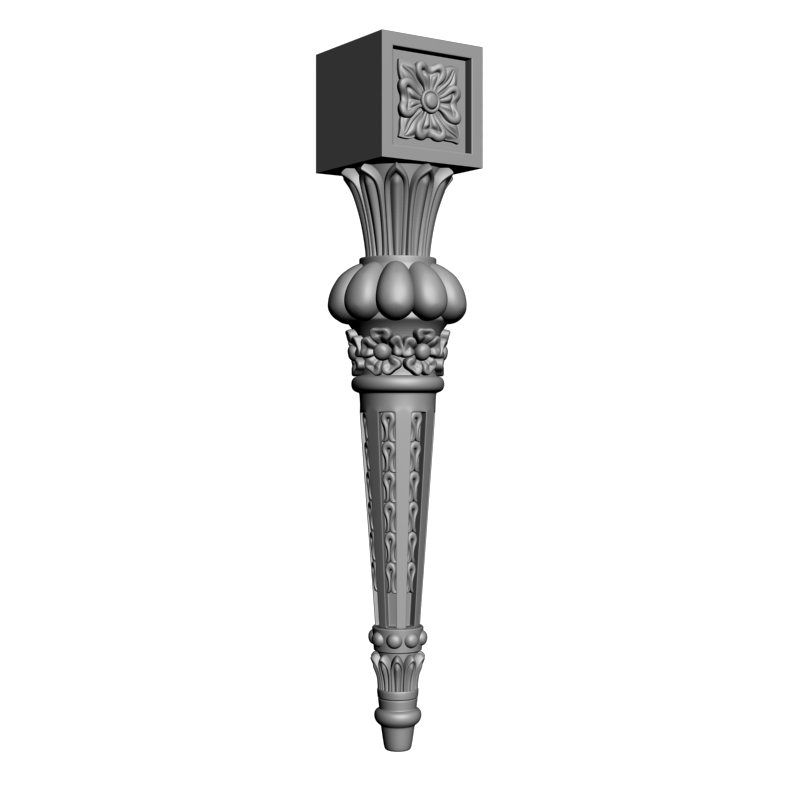 картинка Ножка мебельная M6-074 3D-STL.COM