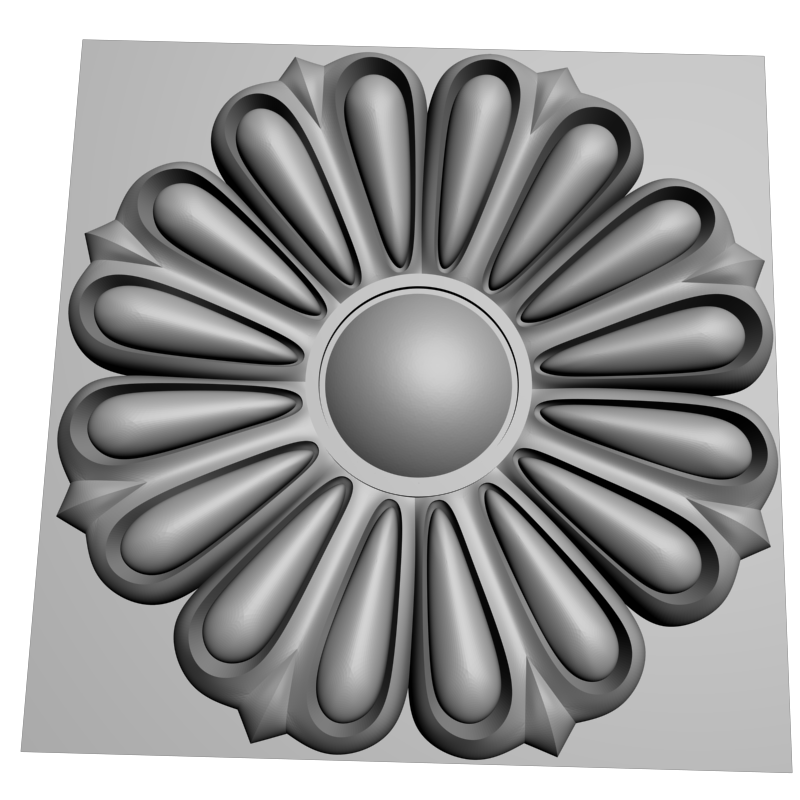картинка Розетка резная D16-365 3D-STL.COM