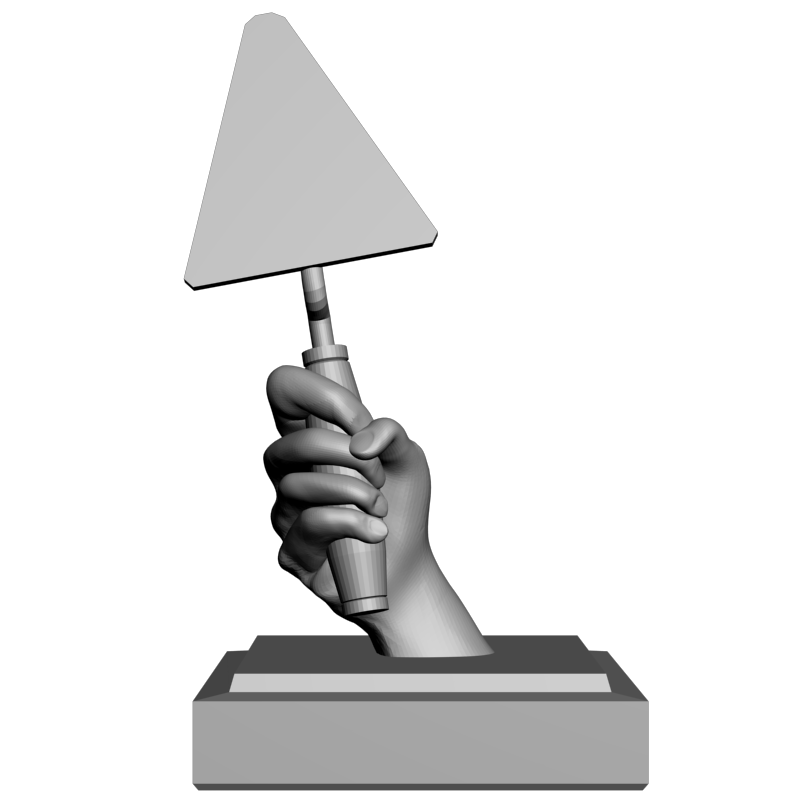 картинка Рука с мастерком P4-344 3D-STL.COM