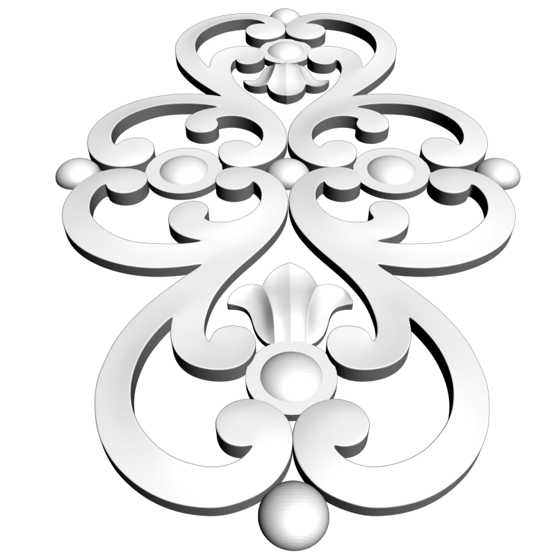 картинка Накладка резная D10-296 3D-STL.COM