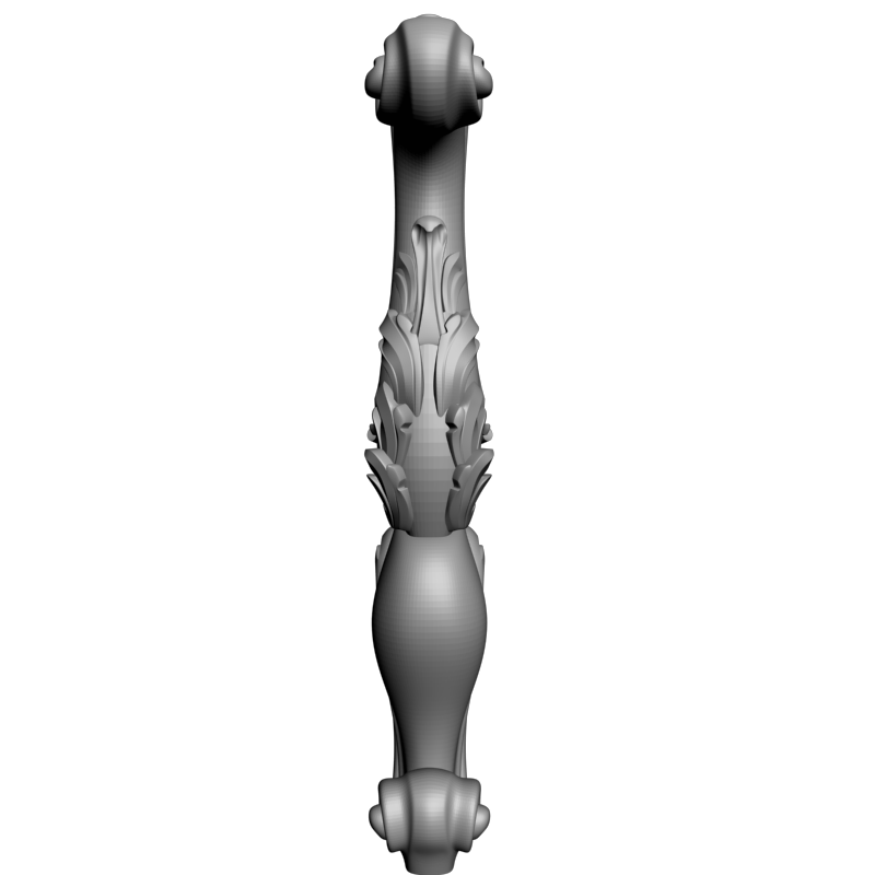 картинка Ножка мебельная резная M6-129 3D-STL.COM