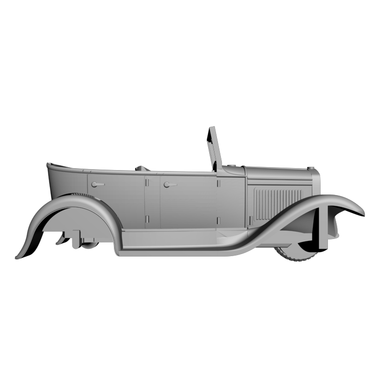 картинка Кузов легкового автомобиля ГАЗ - А RT3-097 3D-STL.COM