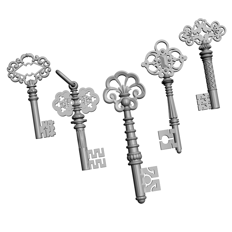 картинка Золотые ключики RY6-041 3D-STL.COM