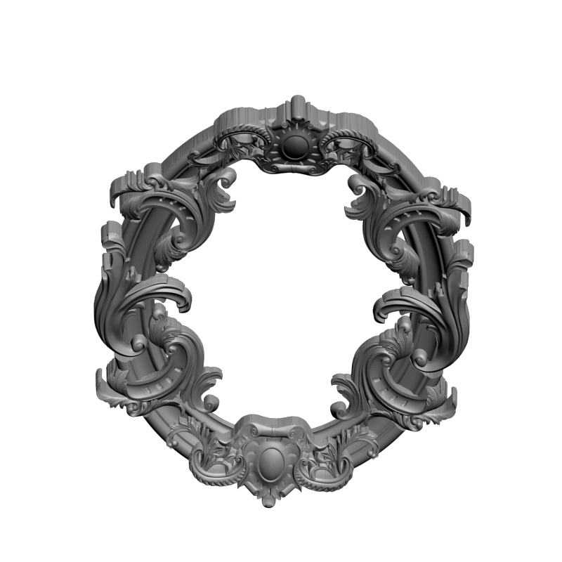картинка Рамка резная D14-617 3D-STL.COM