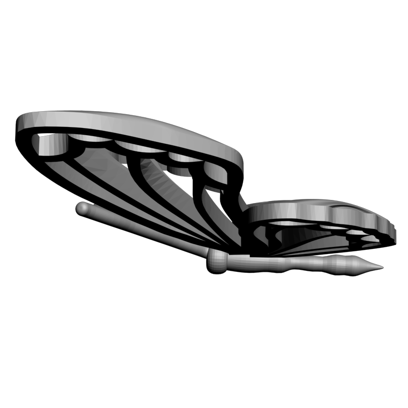 картинка Бабочка F6-036 3D-STL.COM