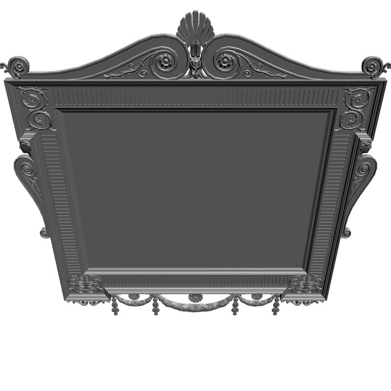 картинка Рама для зеркала резная D14-150 3D-STL.COM