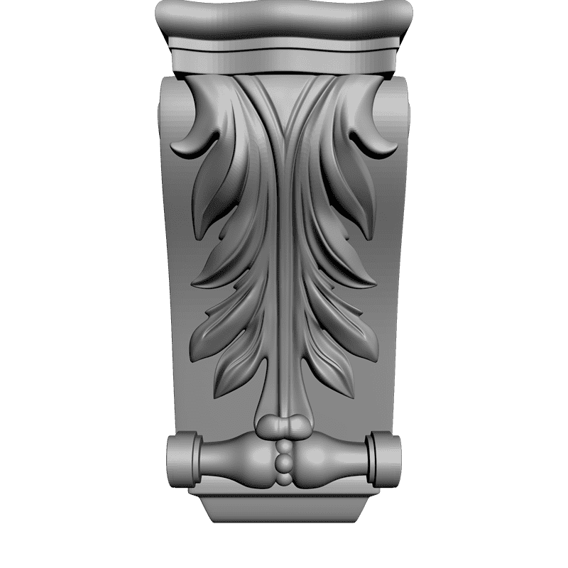 картинка Кронштейн резной D9-045 3D-STL.COM