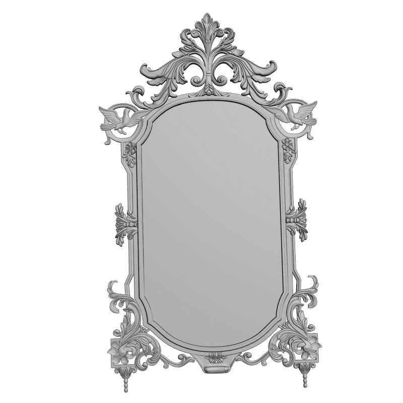 картинка Рамка зеркала D14-339 3D-STL.COM