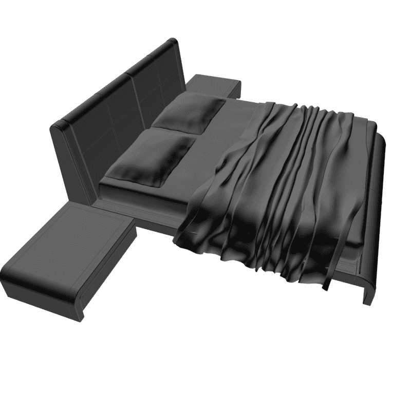 картинка Кровать M4-166 3D-STL.COM