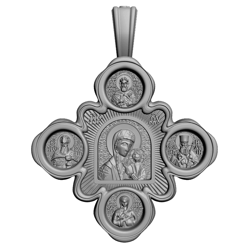 картинка Крестик RY4-012 3D-STL.COM