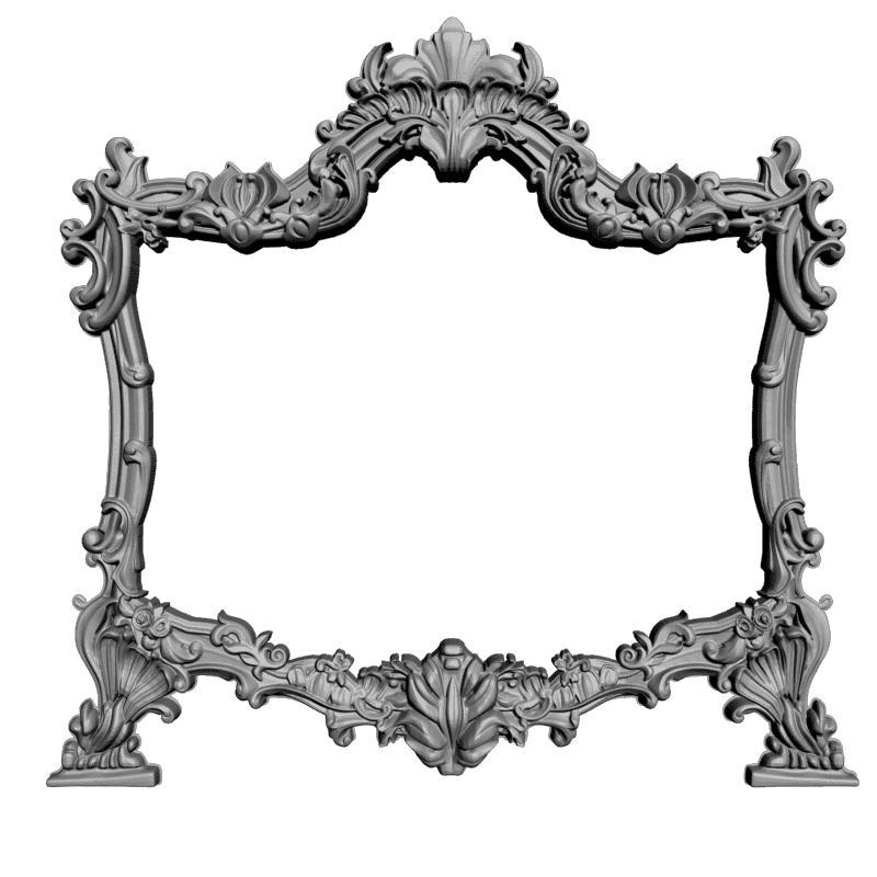 картинка Рамка зеркала D14-338 3D-STL.COM