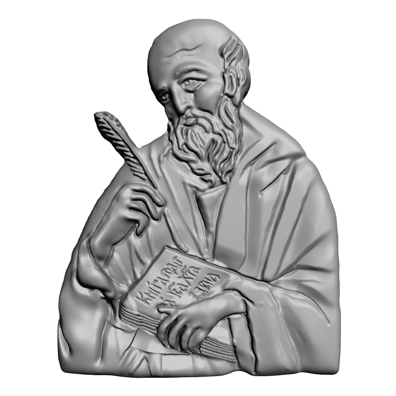 картинка Св. Иоан Богослов V6-052 3D-STL.COM