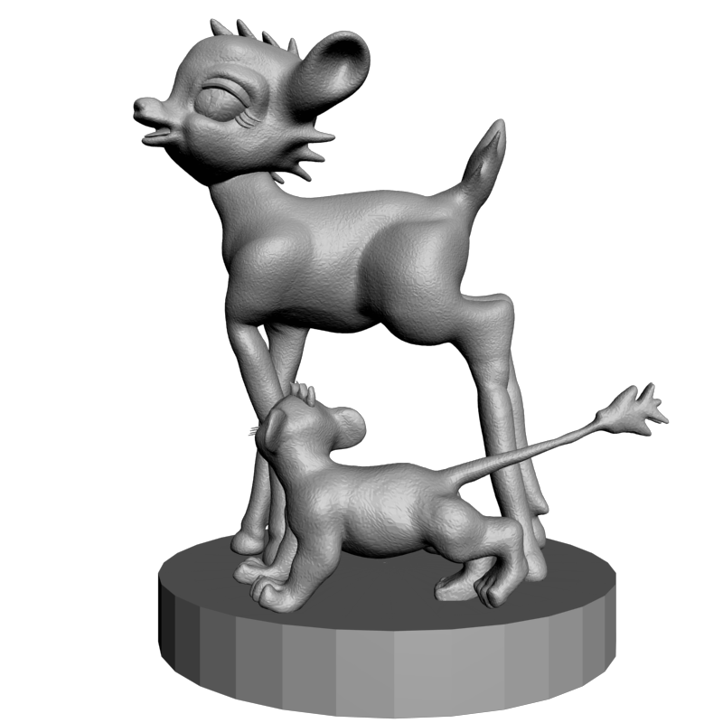 картинка Бэмби и Симба PI1-511 3D-STL.COM
