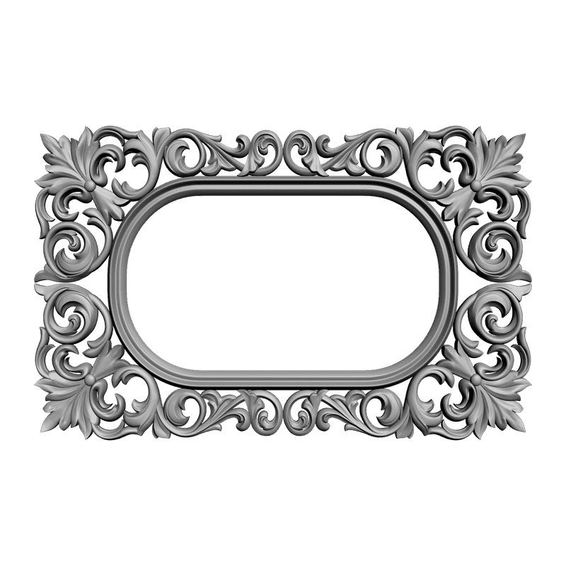 картинка Рамка для зеркала резная D14-058 3D-STL.COM
