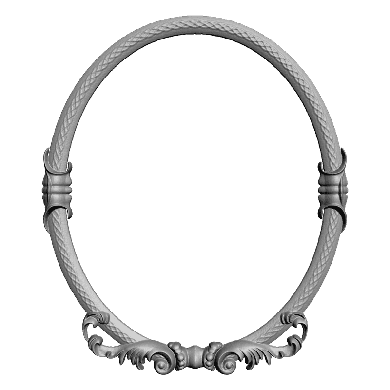 картинка Рама круглая под зеркало D14-098 3D-STL.COM