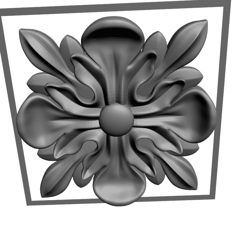 картинка Розетка резная D16-235 3D-STL.COM