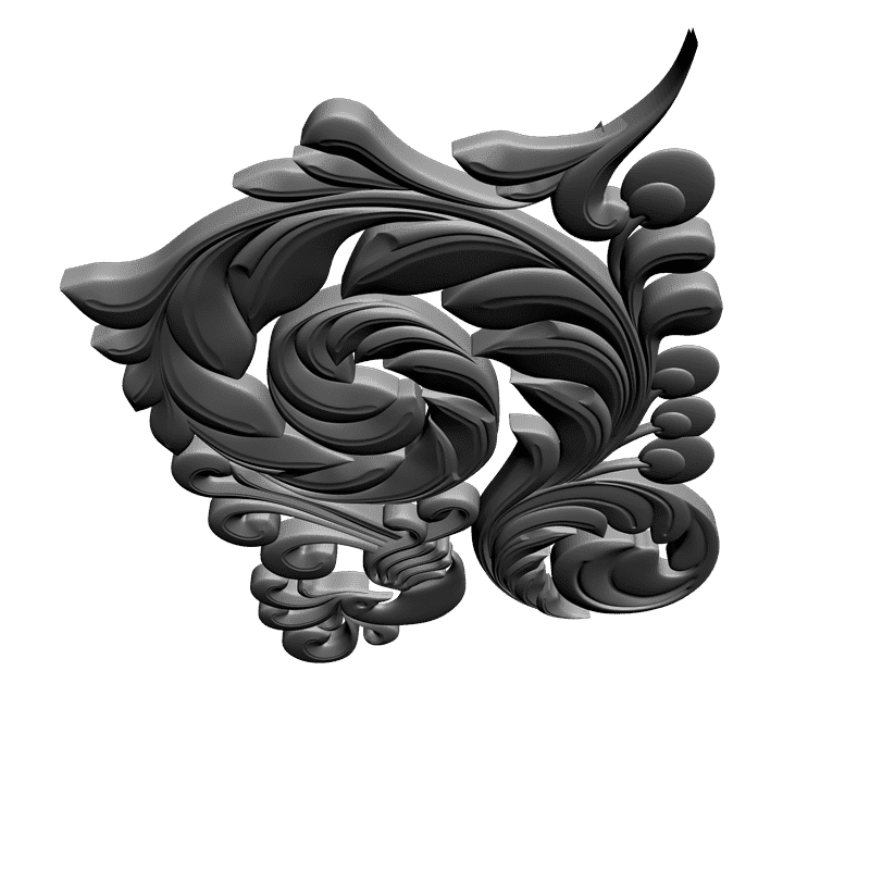 картинка Накладка резная D10-017 3D-STL.COM