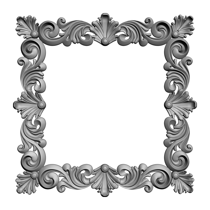 картинка Рама резная D14-513 3D-STL.COM