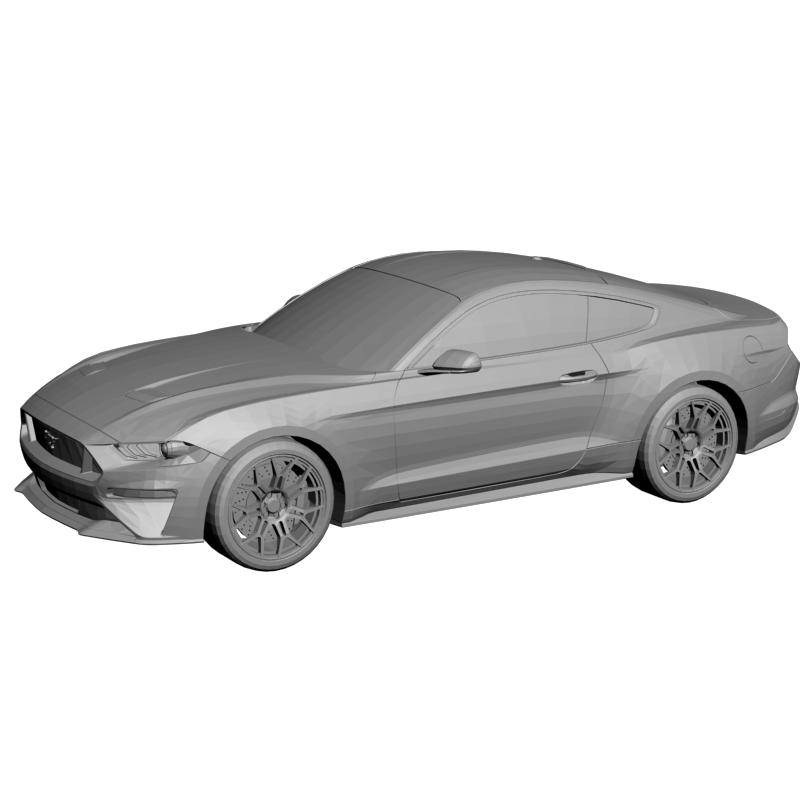 картинка Мустанг В Комплекте С Колесами RT3-073 3D-STL.COM