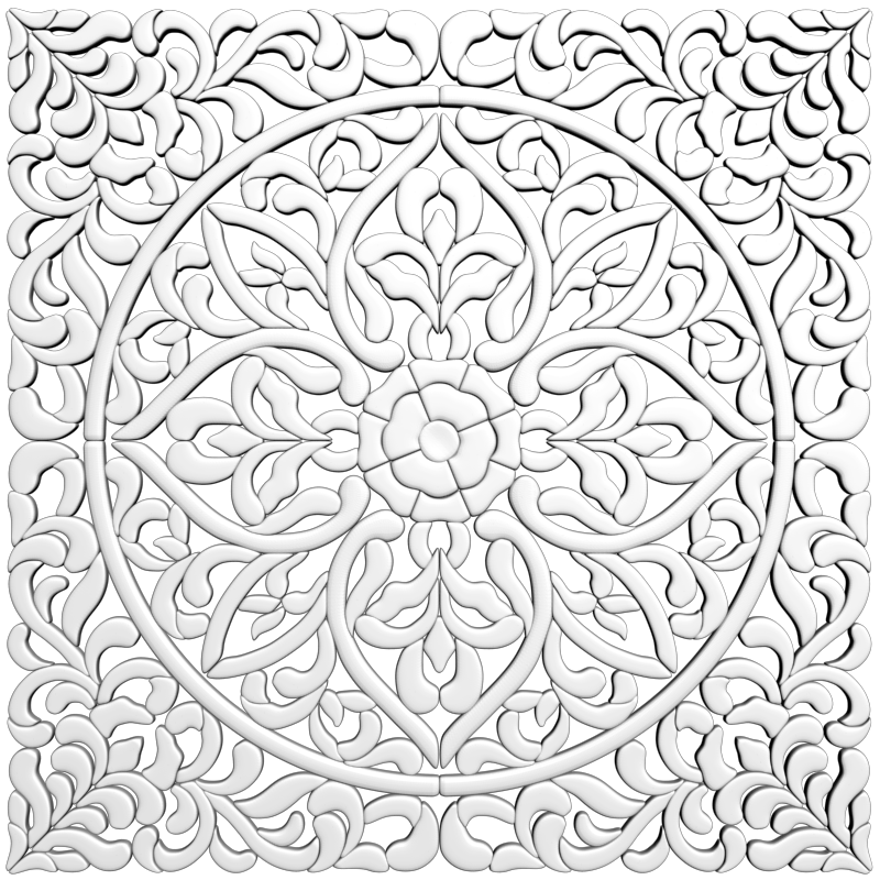 картинка Панель резная D11-124 3D-STL.COM