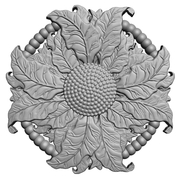 картинка Розетка резная D16-065 3D-STL.COM