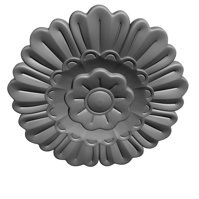 картинка Розетка резная D16-218 3D-STL.COM
