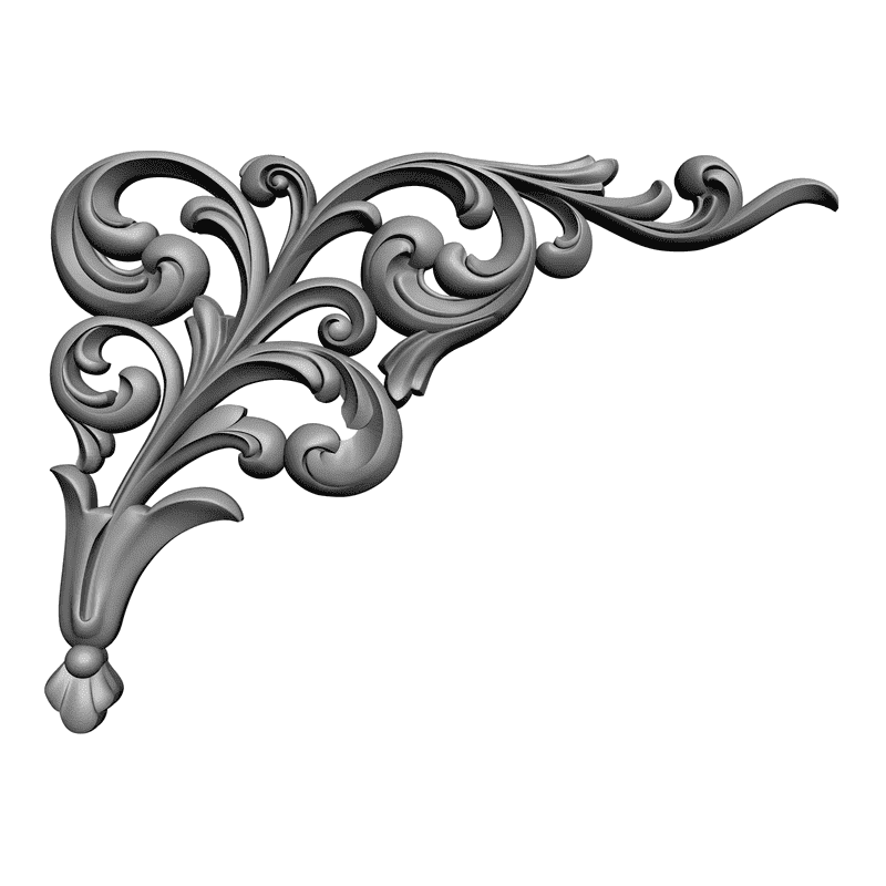 картинка Угловой элемент D19-010 3D-STL.COM