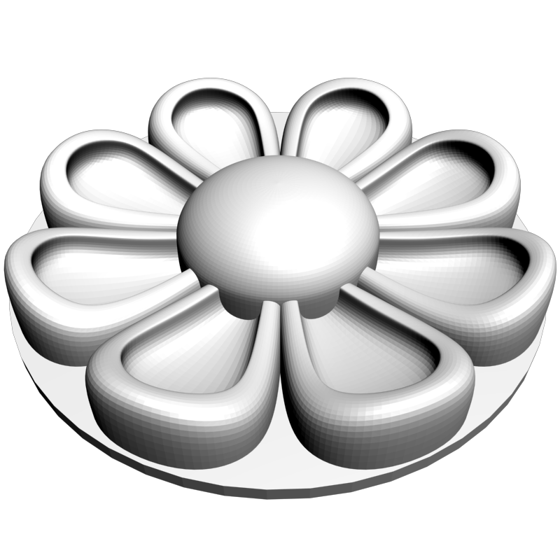 картинка Розетка резная D16-331 3D-STL.COM