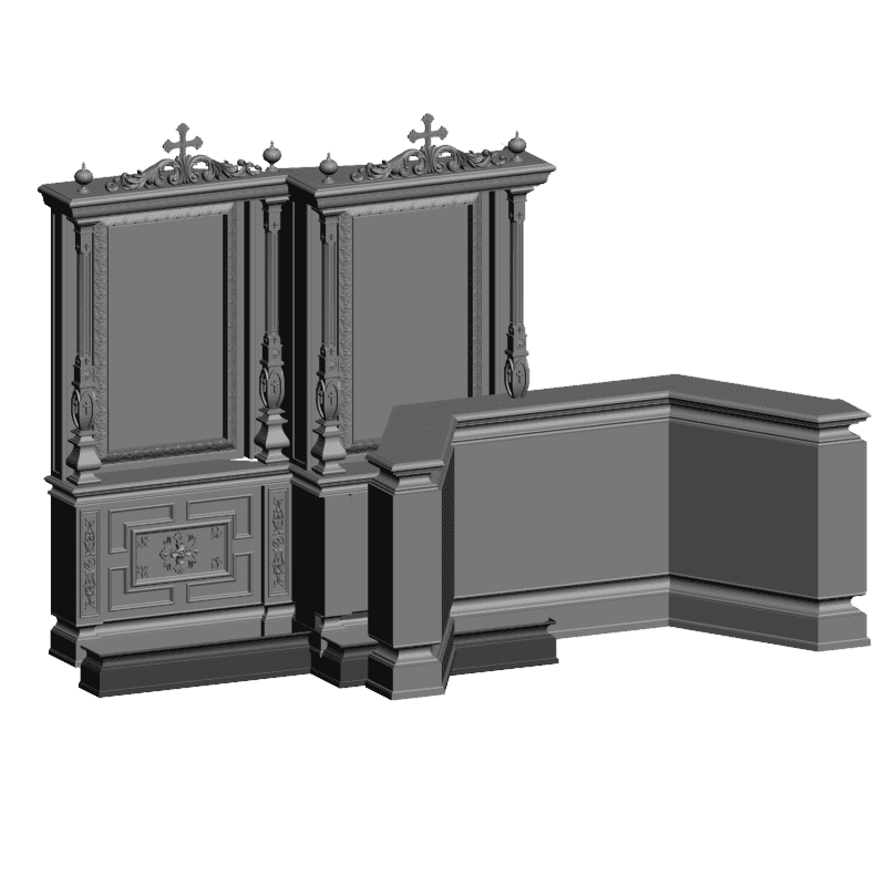 картинка Киот Донской монастырь V4-025 3D-STL.COM