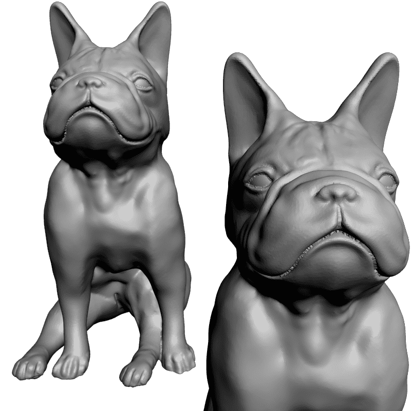 картинка Щенок Бульдог F1-156 3D-STL.COM