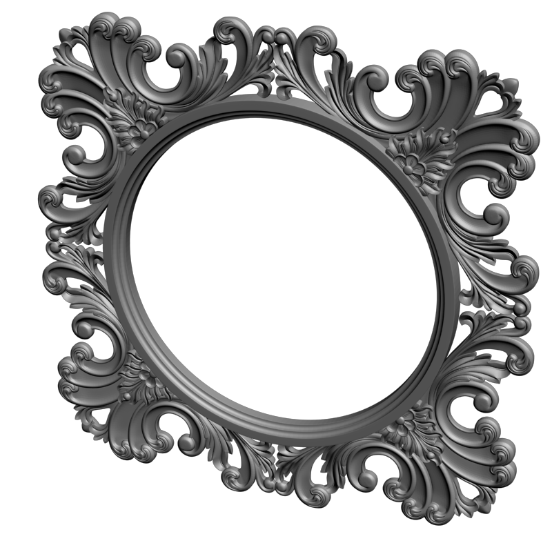 картинка Рамка резная D14-613 3D-STL.COM