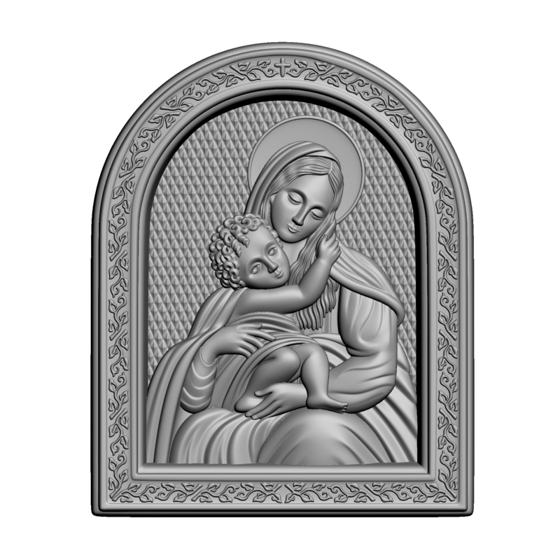картинка Богородица V3-475 3D-STL.COM