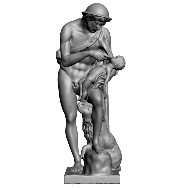 картинка Отец и сын L3-267 3D-STL.COM