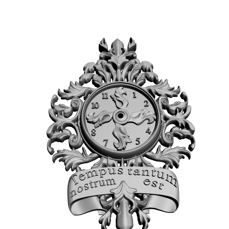 картинка Часы резные P3-186 3D-STL.COM