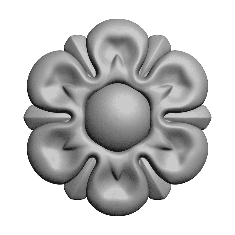 картинка Розетка резная D16-224 3D-STL.COM