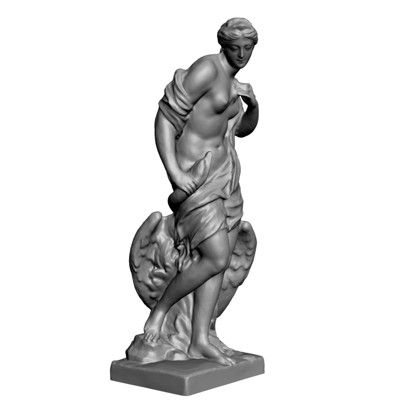 картинка Голая девушка и гусь L3-251 3D-STL.COM