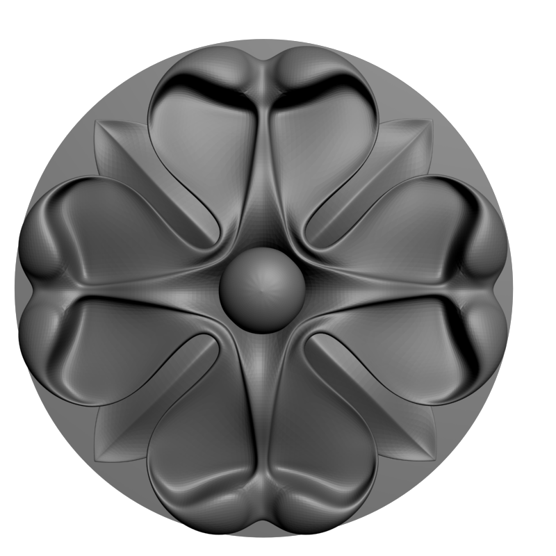 картинка Розетка резная D16-353 3D-STL.COM