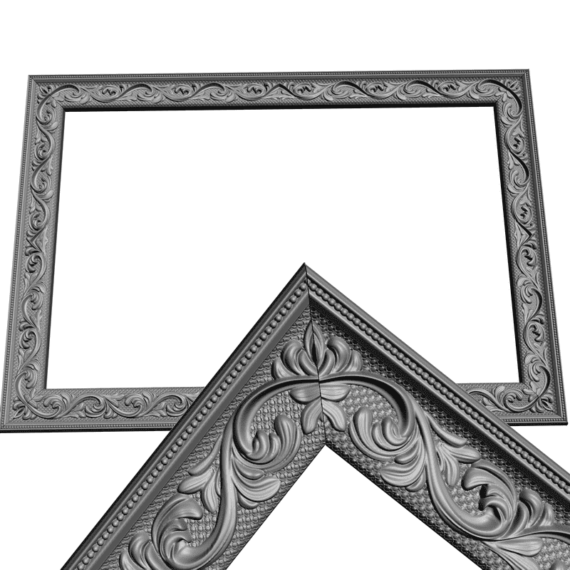 картинка Рамка резная D14-004 3D-STL.COM