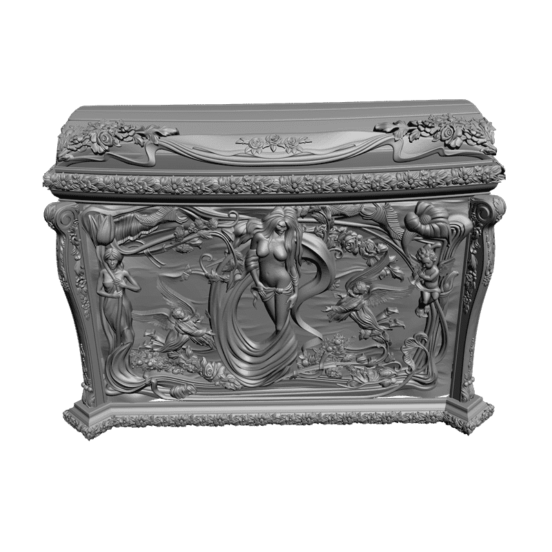 картинка Сундук + 9 деталей M13-007 3D-STL.COM
