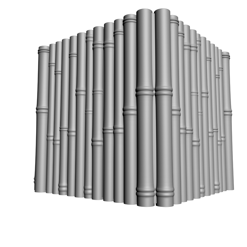 картинка Бамбуковый куб Кашпо P4-398 3D-STL.COM