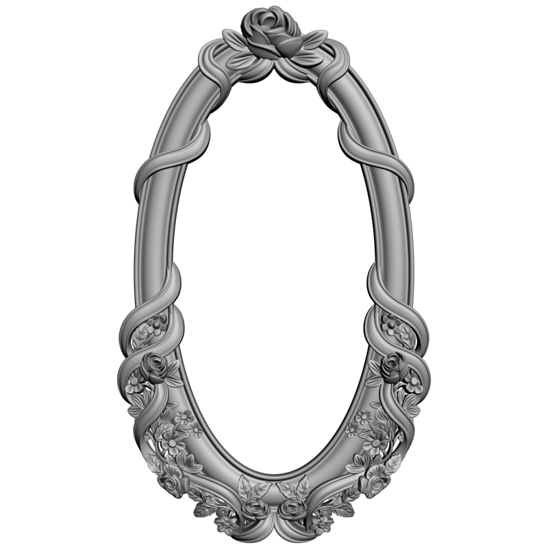 картинка Овальное зеркало D14-374 3D-STL.COM