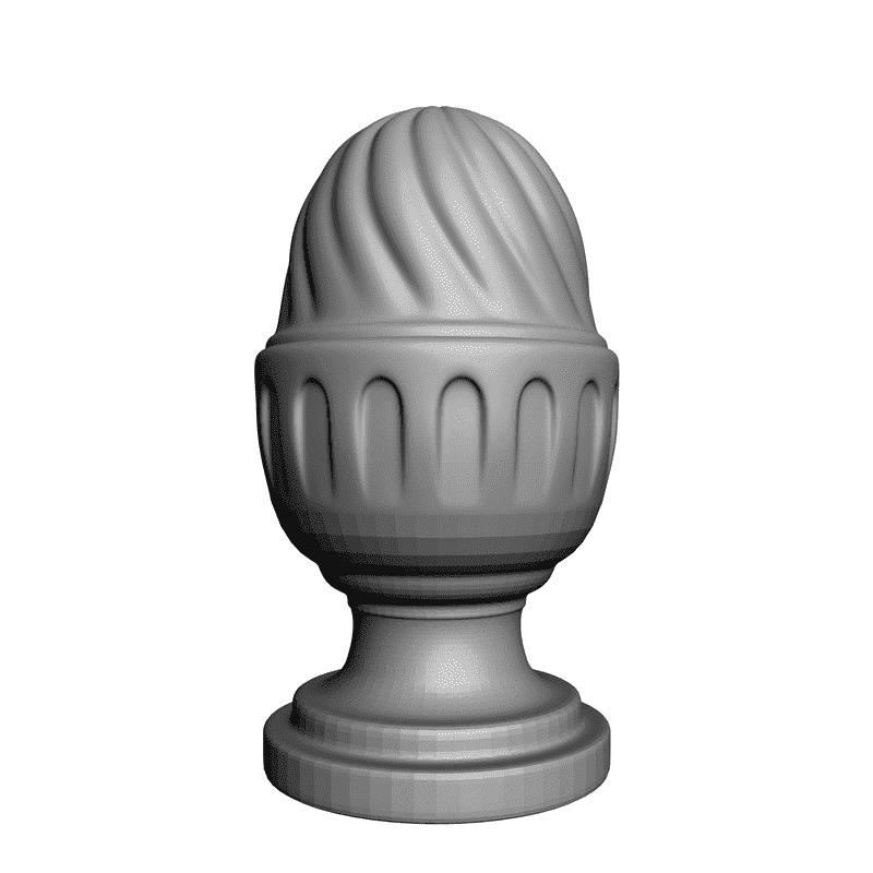 картинка  Шишка резная D20-010 3D-STL.COM