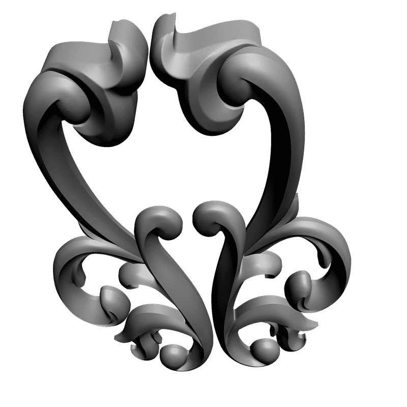 картинка Накладка резная D10-191 3D-STL.COM